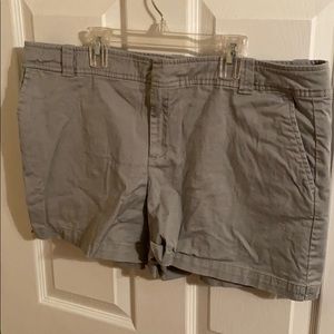 Grey/tan shorts size 16